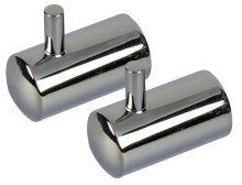 TARGET® håndklædekrog m/tap krom 2 stk.